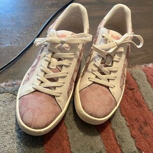 Coach Pink and Cream Women's Sneakers